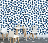 Dark Blue Spots Wallpaper